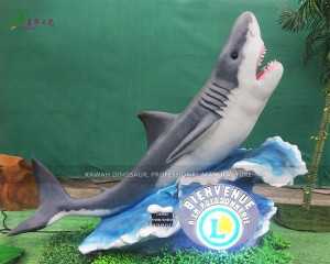 5M Customized Logo Handgjord Animatronic Shark för dekoration AM-1642
