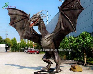 Animatronic Dragon Model Realistiese Dragon Statue Verskaffer in China AD-2321