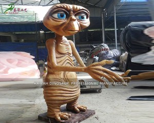 Attraktiv Realistisk Alien ET Model Simulering Monster Animatronic Fabriksrea PA-1995