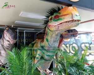Gerçekçi Dinozor Kostümü Satın Alın Özelleştirilmiş Dilophosaurus Çakmak DC-920 Tartılır