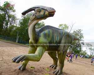China Dinosaur Factory Life Size Dinosaur Animatronic Parasaurolophus for Park