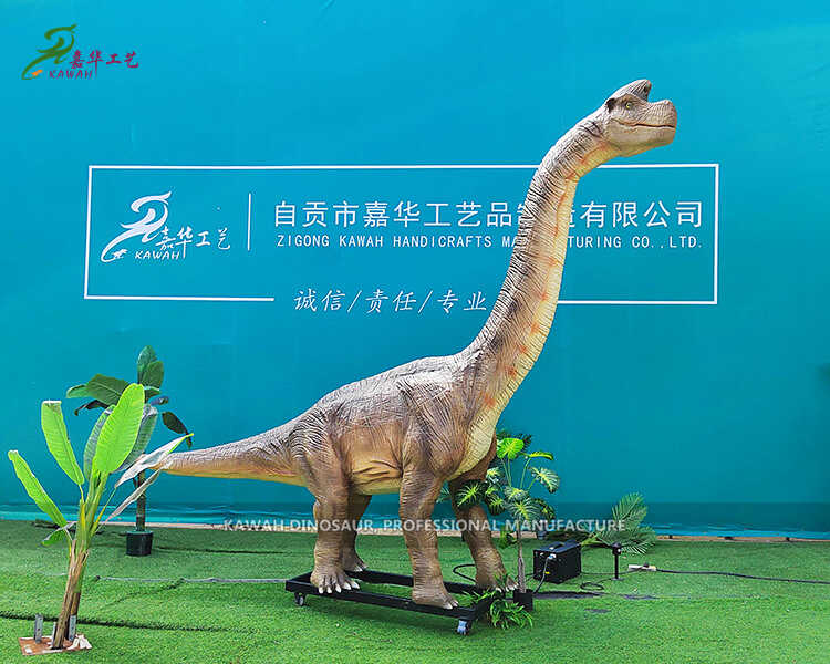 Ti adani 3m Brachiosaurus Animatronic Dinosaur Igbesi aye Dinosaur fun Ifihan Park AD-166