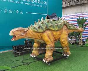Giro personalizzato dell'anchilosauro Giro del dinosauro animatronic ADR-728 a gettoni