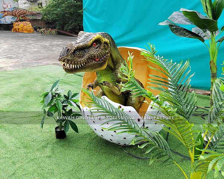 Adani Baby T Rex Animatronic Dinosaur Ẹyin fun Park PA-1981