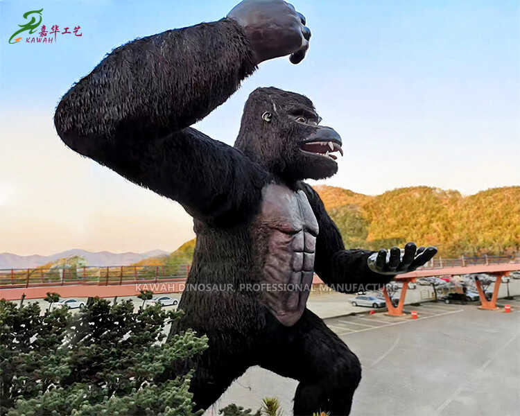 Animal animatronique personnalisé de grande statue de gorille à vendre AA-1201