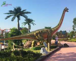 Dino Park Brachiosaurus Dinosaurio Animatronischer lebensgroßer Dinosaurier zum Verkauf AD-056