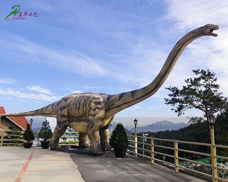 Fábrica de Dinossauros Dinossauro Pescoço Longo Sauroposeidon Dinossauro Realista AD-042