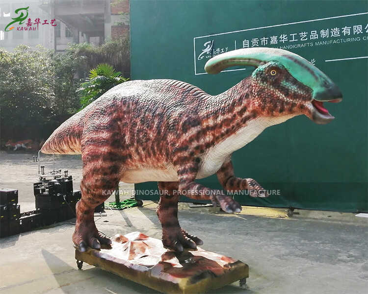 Dinozor Fabrikası Hareketli Dinozorlar Parasaurolophus Yaşam Boyu Dinozor Heykeli AD-031