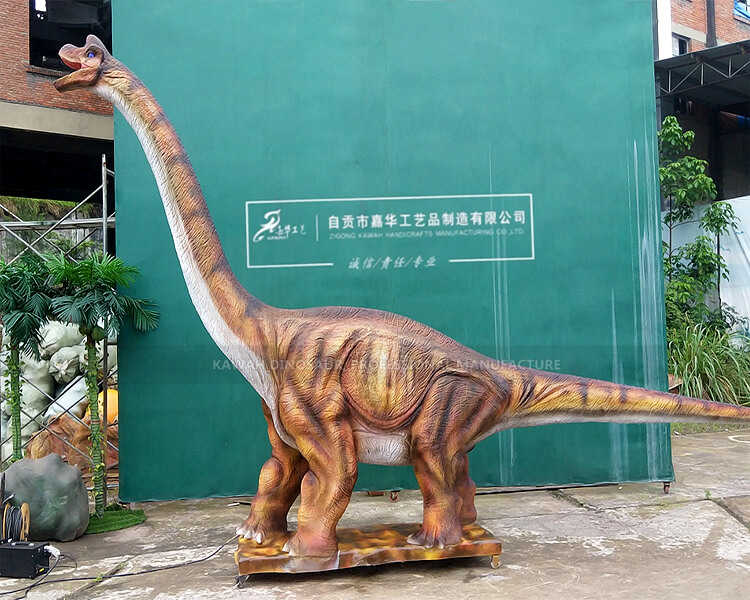 Dinosaur txiag Brachiosaurus Animatronic Dinosaur Chaw tsim tshuaj paus AD-057