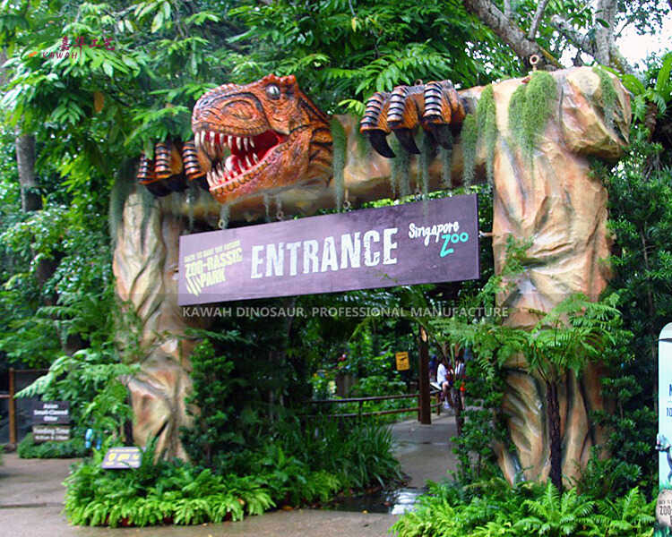 Dinosaur Park Entrance Park Gate Kumanani ndi Othandizira Ku China PA-1932
