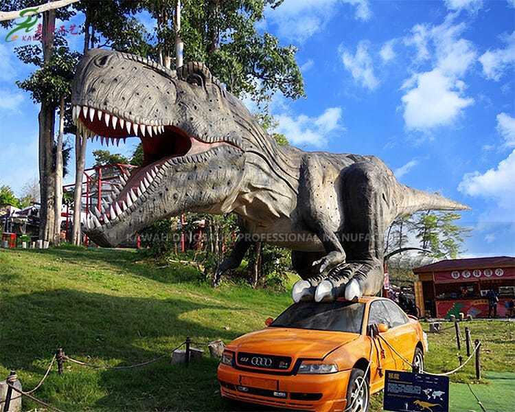 Dinosaur Park Estatua de dinosaurio gigante T Rex Animatronic Dinosaurios en movimiento AD-008