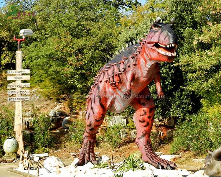 Dinosaur Dinjija Dinosaur Animatronic Dinosaur Realistic Dinosaur Statue Carnotaurus AD-088