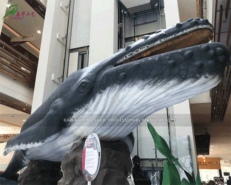 Proveedor de ballena azul animatrónica gigante para centro comercial