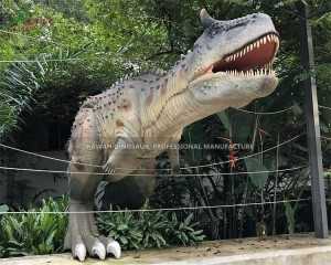 Gigantische dinosaurus Jurassic Park Realistische dinosaurus Carnotaurus dinosaurusstandbeeld AD-085
