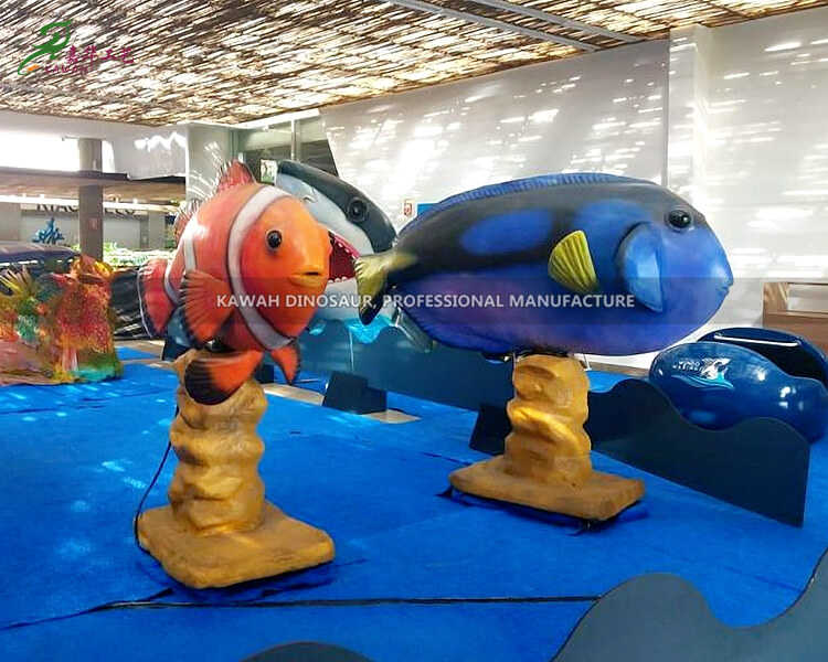 Ручно рађена Купите велику аниматронску рибу кловн за тржни центар АМ-1623