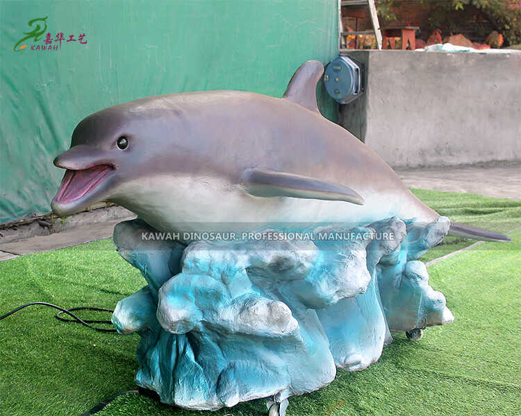 Пойгоҳи мавҷи дастии 3M Animatronic Dolphin Сифати олӣ барои Park AM-1643