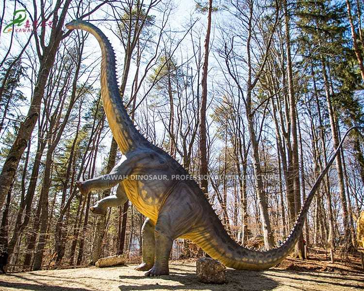 Парк джунглей Стенд с длинной шеей Динозавр Диплодок Аниматронный динозавр Динозавры в натуральную величину AD-065
