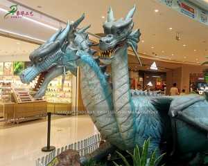 Mall Ornament Realistic Dragon Statue Animatronic Dragon for Sale
