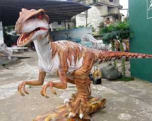 Outdoor Dinosaur Velociraptor Animatronic Dinosaur Raptor Statue