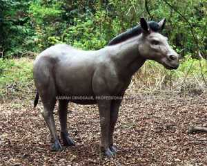 Tim tal-Manifattura Professjonali Outdoor Fiberglass Animal Statue Horse FP-2420