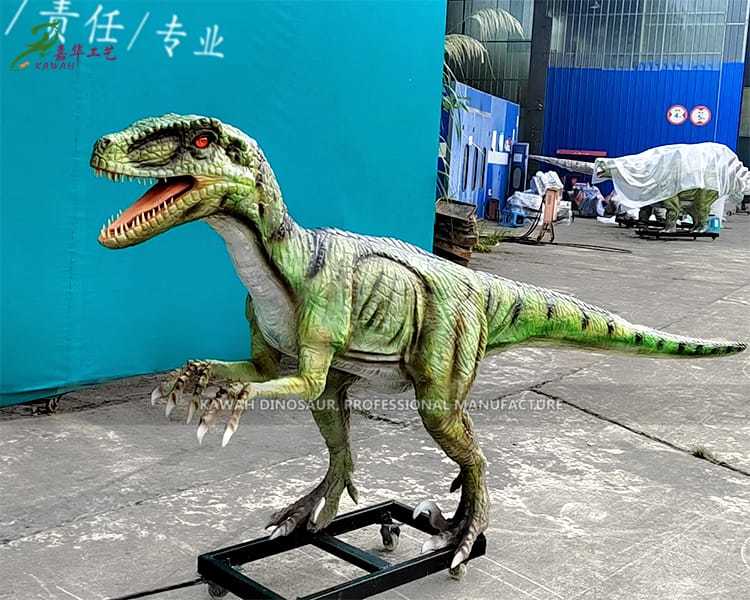 Raptor Statue Velociraptor Qhov Tseeb Dinosaur Lub Neej Loj DinosaurAD-132