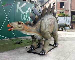 Gerçek Hayat Dinozor Animatronic Dinozor Stegosaurus Bahçe Süs AD-076