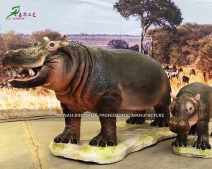 Реални Animatronic животни Природна големина Hippo Animatronic Hippo Model Нарачана AA-1257