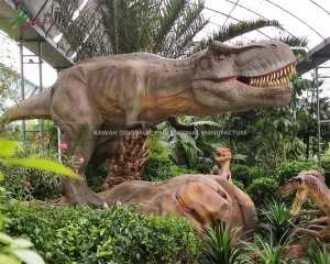 လက်တွေ့ဆန်သောဒိုင်နိုဆော Jurassic Park T Rex Animatronic Dinosaur Factory Customized Dinosaurs AD-011