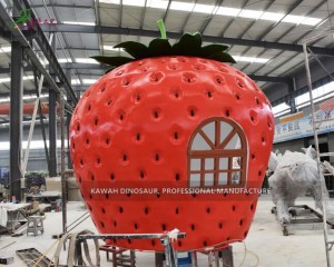 Ụlọ Strawberry Fiberglass ahaziri echekwabara maka ndị na-ebubata ogige ntụrụndụ na China PA-1996