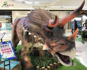 სავაჭრო ცენტრი დინოზავრის აქტივობები რეალისტური დინოზავრის ანიმატრონიკი დინოზავრი Triceratops AD-099