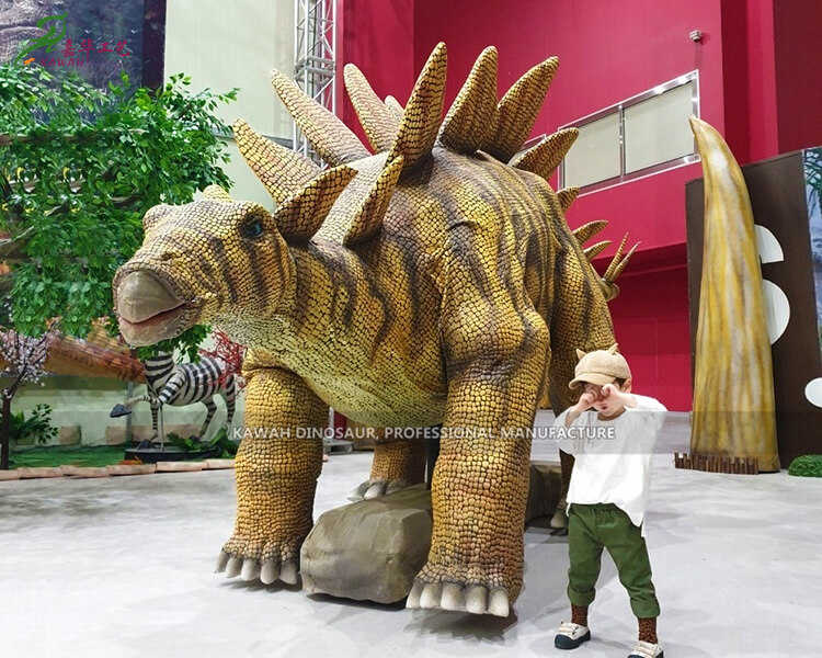 Stegosaurus életnagyságú dinoszaurusz színpad sétáló dinoszaurusz animatronikus dinoszaurusz AD-602
