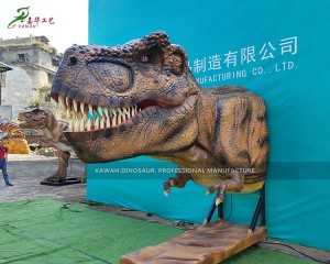 Високоякісна реалістична аніматронна голова динозавра T-Rex на замовлення PA-1962
