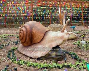 Կենդանաբանական այգու ձևավորում Big Bugs Vivid Snail Animatronic Snail Statue Factory Վաճառվում է AI-1451