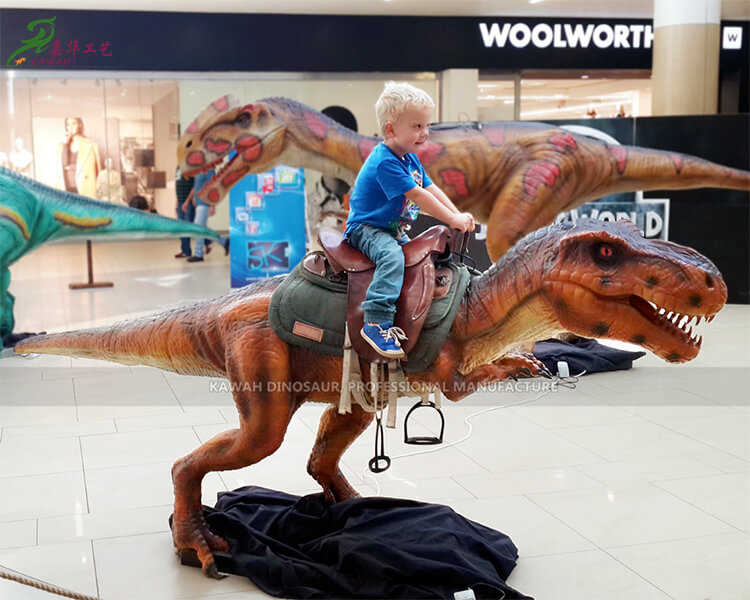 Таъминкунандаи динозаврҳои механикии T-Rex Rides Animatronic Dinosaur Ride барои намоиши Park ADR-703