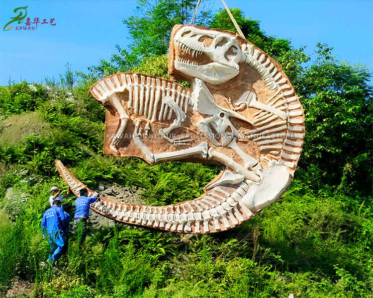 Liels simulācijas dinozauru aprīkojums atrakciju parka dinozauru kaulu rakšana izrādei SR-1804