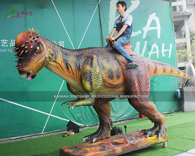 Veilige Amusement Ride Machine Animatronic Dinosaur Ride Pachycephalosaurus te koop ADR-707