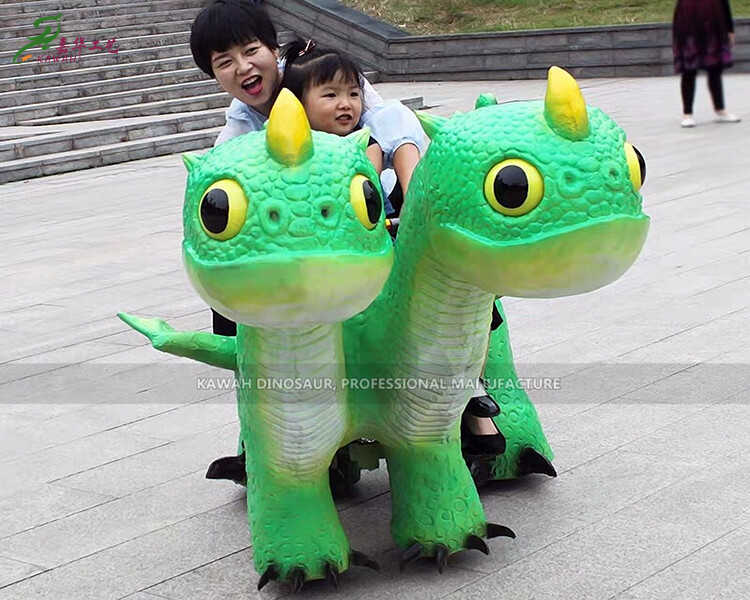 Zigong Dinosaur Supplier Coin Operated Kiddie Rides Electric Dinosaur Ride On pour le parc à thème ER-824