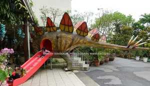 Dinosauro della decorazione del parco di divertimenti Scivolo Dino dei bambini da vendere PA-1904