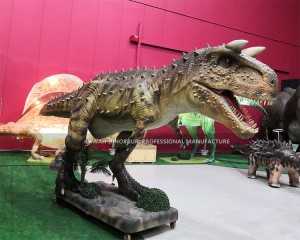 Vergnügungspark Realistische Dinosaurierstatue Carnotaurus Animatronischer Dinosaurier Hersteller AD-089