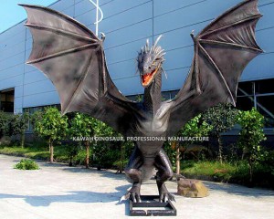 Animatronic Dragon Model Errealista Dragon Estatua Hornitzailea Txinan AD-2321