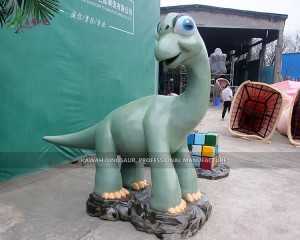 Isithombe Sokuhlobisa SeDinosaur Artificial Fiberglass Brachiosaurus Sculpture FP-2417