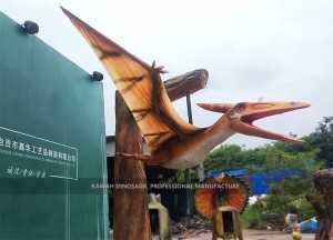 Usine de dinosaure Pterosauria Statue Dinosaure grandeur nature Animatronic AD-155 adapté aux besoins du client