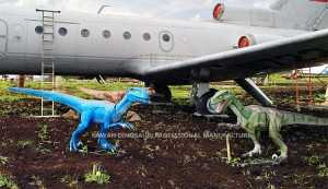ڊائناسور باغ جي زيور Raptor مجسمو Velociraptor حقيقي ڊائناسور AD-133