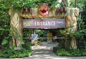 Dinosaur Park Entrance Park Gate Dibana nababoneleli e China PA-1932
