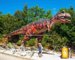 Dinosaur World Аніматронны дыназаўр Рэалістычная статуя дыназаўра Carnotaurus AD-088