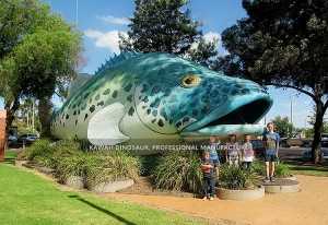 Статуя гигантской рыбы Аниматронная большая треска Мюррея, изготовленная по индивидуальному заказу AM-1604