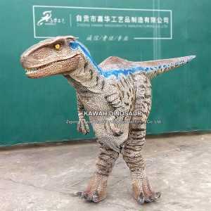Скрити крака Реалистичен аниматронен костюм на динозавър Velociraptor DC-923