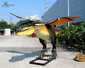 Modelo de dragón animatrónico jurásico Fabricante de dragones realistas AD-2323