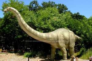 الحديقة الجوراسية ديناصور عملاق أباتوصور ديناصور متحرك ديناصور واقعي AD-052