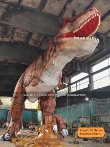 Длина 20 метров T-Rex Animatronic Парк Юрского периода Гигантский динозавр Реалистичный динозавр AD-135